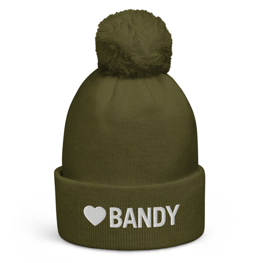 Pom Pom beanie Älska Bandy